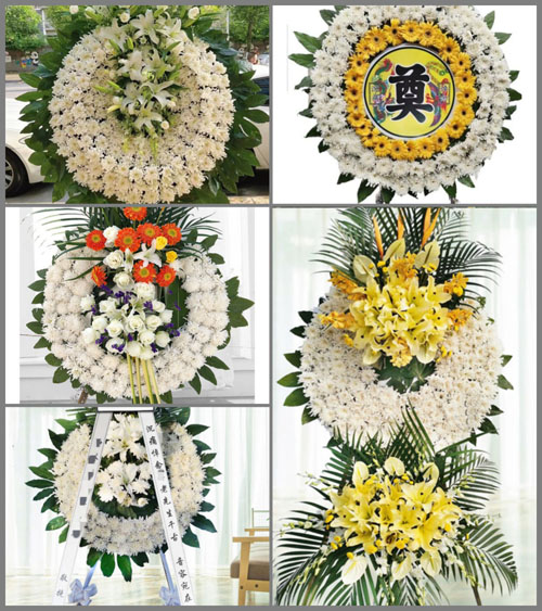 江苏泰州靖江市孤山镇新庄村花圈速递